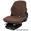 GRAMMER Siedzenie Compacto Comfort W brązowe obicie materiałowe, z amortyzacją wzdłużną poziomą, bez zagłówka   