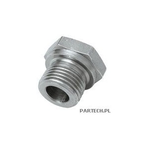 GA 1/8 M x 3/8 F BSP L=31 Adapter prosty BELL Wymiary (mm)  