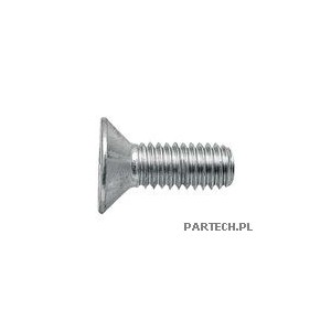 Śruba z łbem stożkowym płaskim Wymiary (mm)  