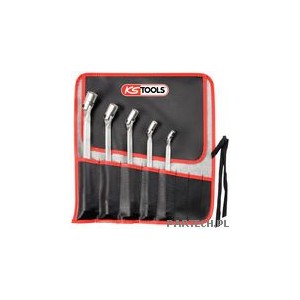 KS Tools Klucz przegubowy dwustronny TORX profil E - zestaw 5-el.   