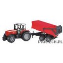 Bruder Massey Ferguson 7480 z przyczepą wyładowczą-wanną   