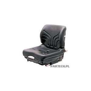 GRAMMER Siedzenie wózka widłowego MSG 20 Standard skaj, czarne, w zestawie mocowanie pasów   